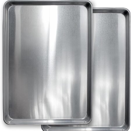 Commercial Quality Cookie Sheet Pan - 2 Pack Aluminum Half Sheet Baking Pan by  - This 18x13 Baking Sheet Set is Rust & Warp Resistant, Heavy Duty, of Thick Gauge